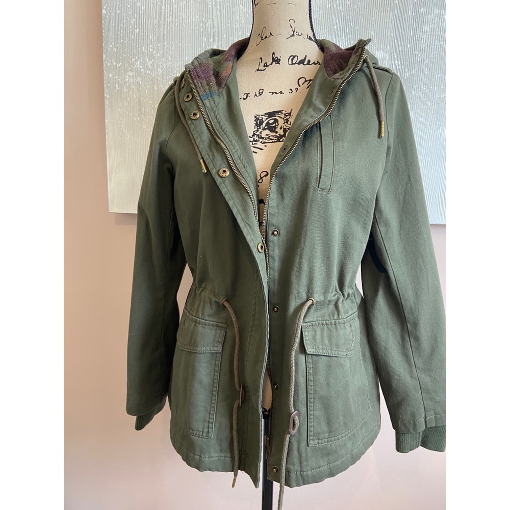 Olive green cargo jacket